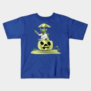 Pumpkin Zombie Halloween Kids T-Shirt